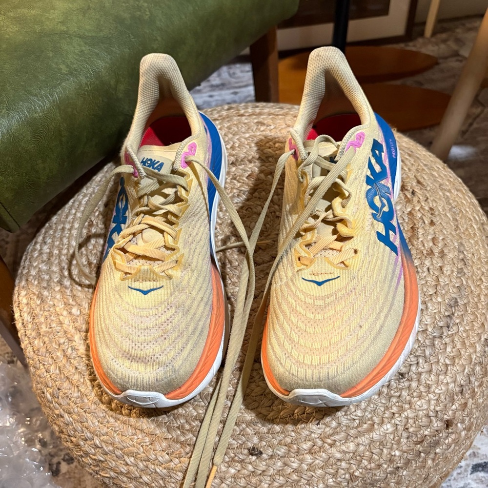 Hoka Women's Mach 5 Running Shoes - Impala/Cyclamen size 9 - Picture 9 of 13